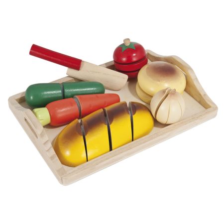 Tabla madera corte alimentos Eichhorn 8 piezas