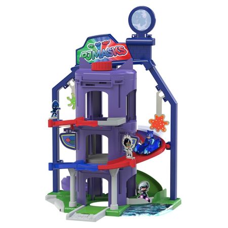 Cuartel general PJ Masks y vehículo gatuno