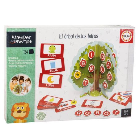 Educa aprender es divertido árbol letras