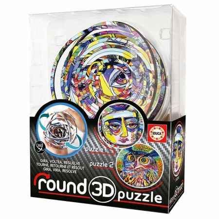 Educa puzzle 3D Round Abstract
