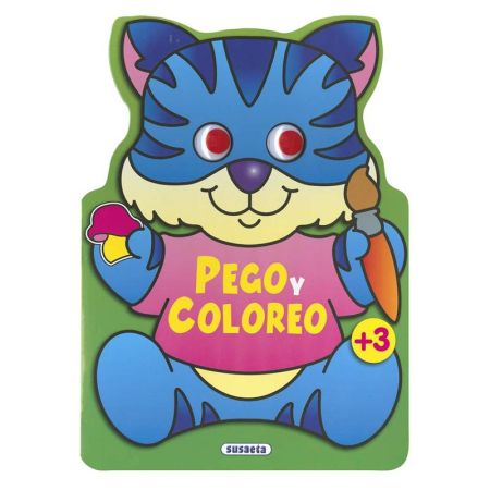 Libro Pego y coloreo animales 3