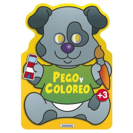 Libro Pego y coloreo animales 4