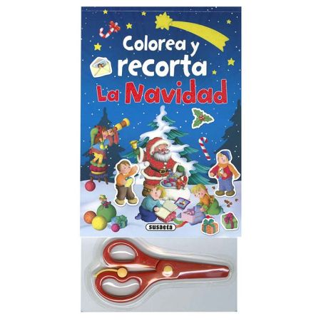 Libro Colorea y recorta la Navidad