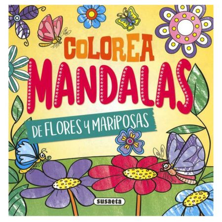 Libro Colorea mandalas Flores y mariposas