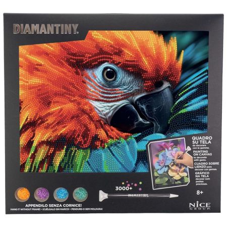 Diamantiny lienzo pintar con diamantes Loro