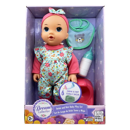 Muñeca bebé de 30cm hace pipí