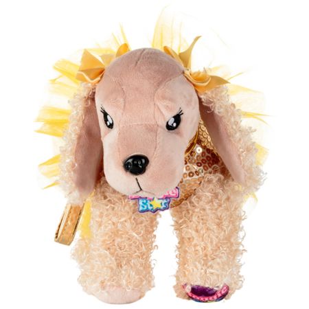 Peluche Doggie Star Cocker Dorado Con Tutú Cocó Ri