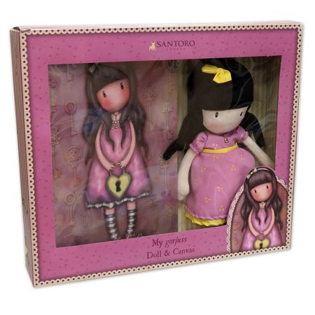 Set de regalo Gorjuss muñeca y canvas The Secret