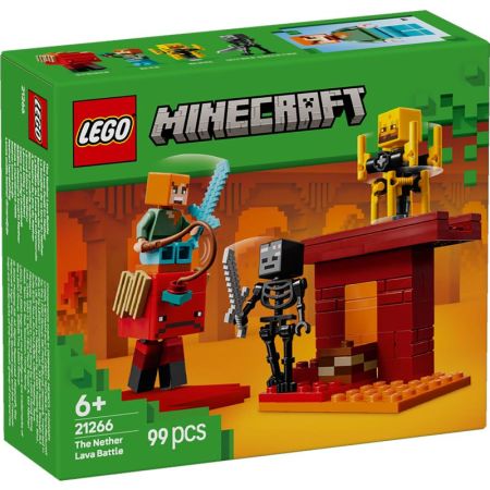 Lego Minecraft la batalla de lava del inframundo