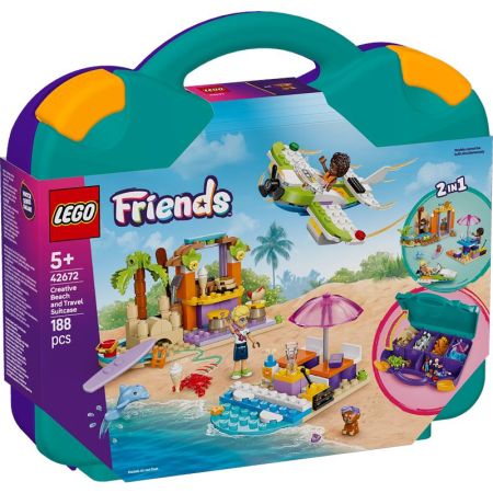 Lego Friends playa creativa y maleta de viaje