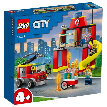 Lego City parque de bomberos y camión de bomberos