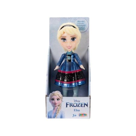 Princesas Disney muñeca Elsa vestido oscuro 7 cm