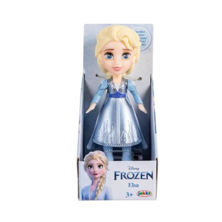 Princesas Disney muñeca Elsa vestido gris 7 cm