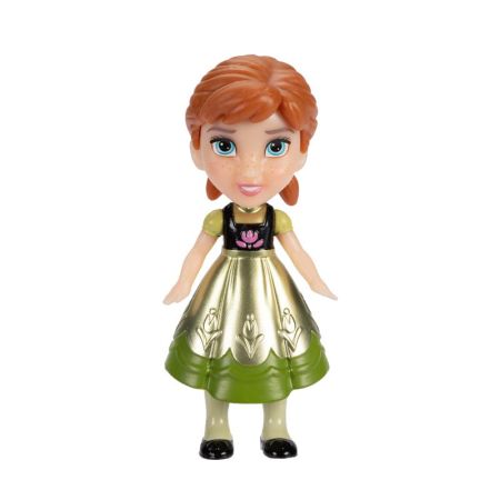Princesas disney muñeca Frozen Anna verde 7 cm