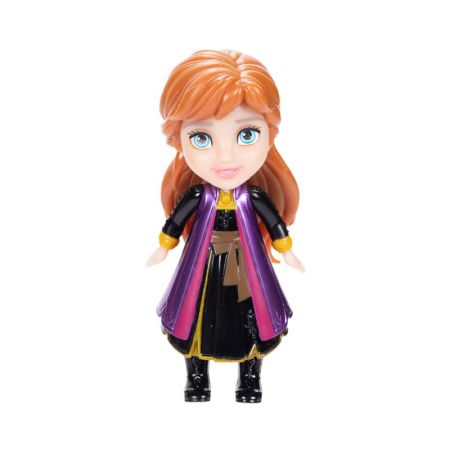 Princesas Disney muñeca Anna vest. Negro 7 cm