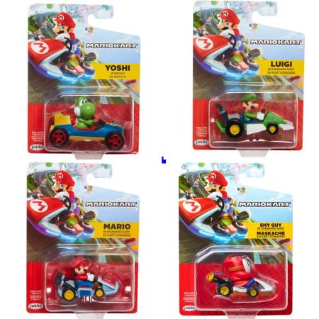 Super Mário coches mini kart Racers 6 cm