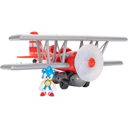 Sonic biplano Tornado con figura 6 cm Sonic