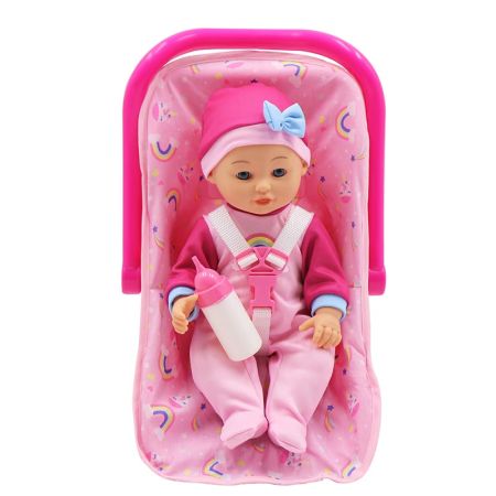 Muñeca Bebé 35cm con silla