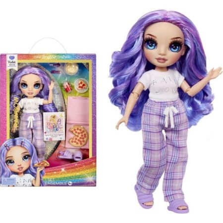Rainbow High High Muñeca Fiesta pijamas Violet