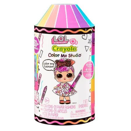 LOL Surprise muñeca Color me estudio Crayola