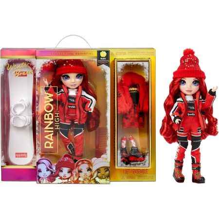 Rainbow High muñeca Winter Ruby Anderson roja