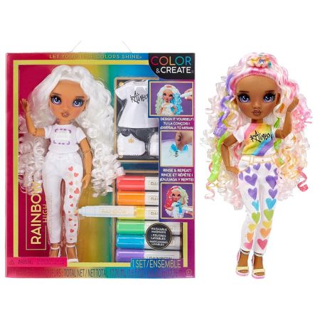 Rainbow High muñecas Color & Create Purple Eyes