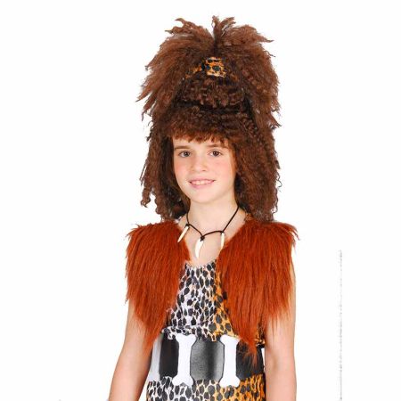 Peluca Niña de las Cavernas inf Carnaval