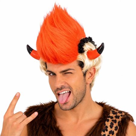 Peluca diablo punk hombre adulto