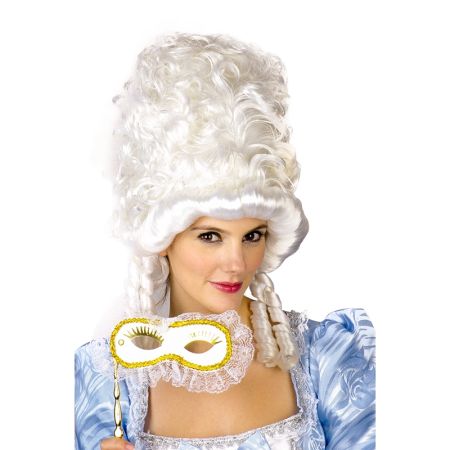 Carnaval peluca princesa blanca