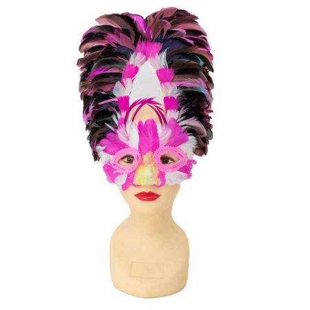 Antifaz Plumas Carnaval