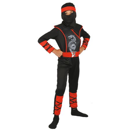 Disfraz Ninja dragón Infantil rojo