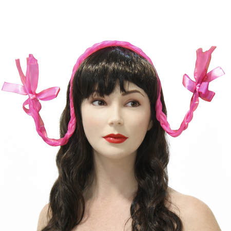 Diadema Trenzas Rosa