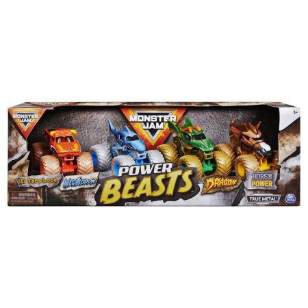 Monster Jam camiones Die Cast 1:64 Pack 4