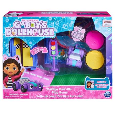 La casa de Gabby sala juegos Carlita