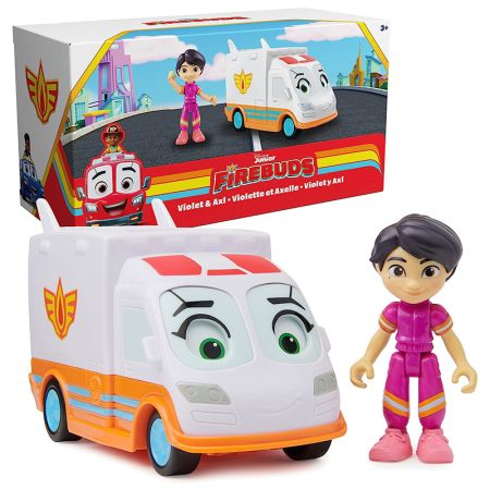 Disney Firebuds vehículos Diecast Violet&Axl