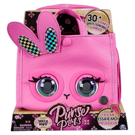 Purse Pets Holly Hops Bolso rosa TotesAmazing