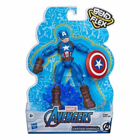 Avengers bend and flex figura Capitán América 15cm