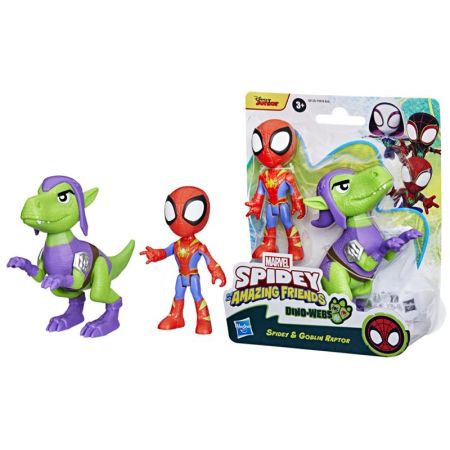 Spidey Dino Webs figura Spidey y Goblin Raptor