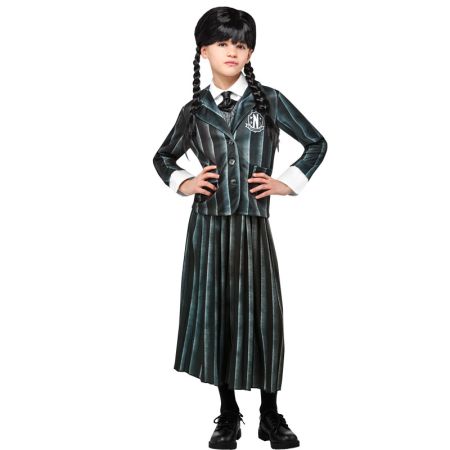 Disfraz Miércoles Addams uniforme  infantil