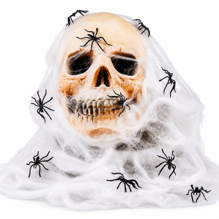 Telaraña Halloween blanca gigante