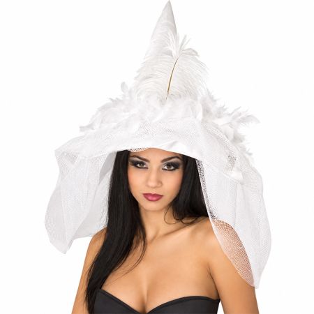 Sombrero de novia Bruja con velo