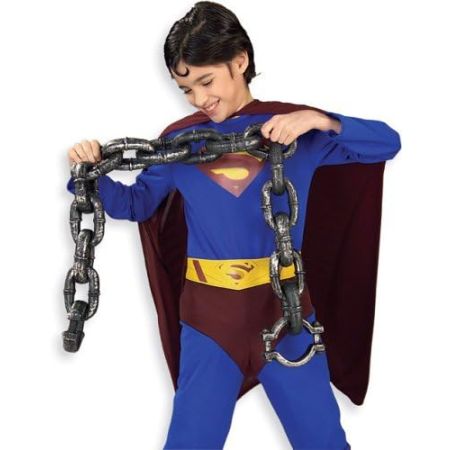 Cadena desmontable de Superman con sonido y capa