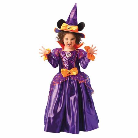 Disfraz Minnie Mouse bruja platinum infantil