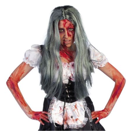 Peluca zombie mujer