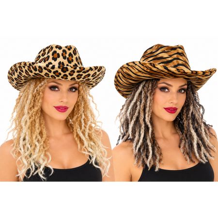 Sombrero Cowboy c/pelo Rubies