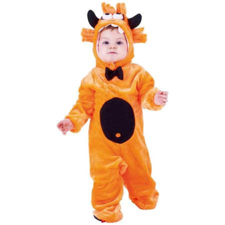 Disfraz bebé Monstruo naranja Halloween
