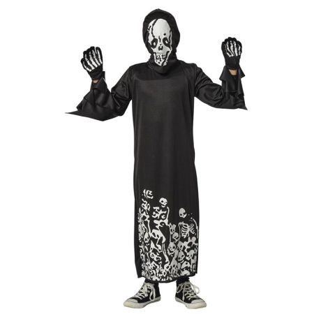 Disfraz infantil Skull brilla oscuridad