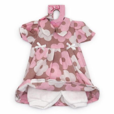 Vestidos bebé reborn 40 cm vestido marrón