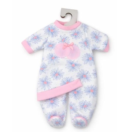Pijamas bebé em saco 40 cm babygrow flores azules