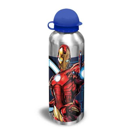 Cantimplora aluminio Avengers 500 ml plateada